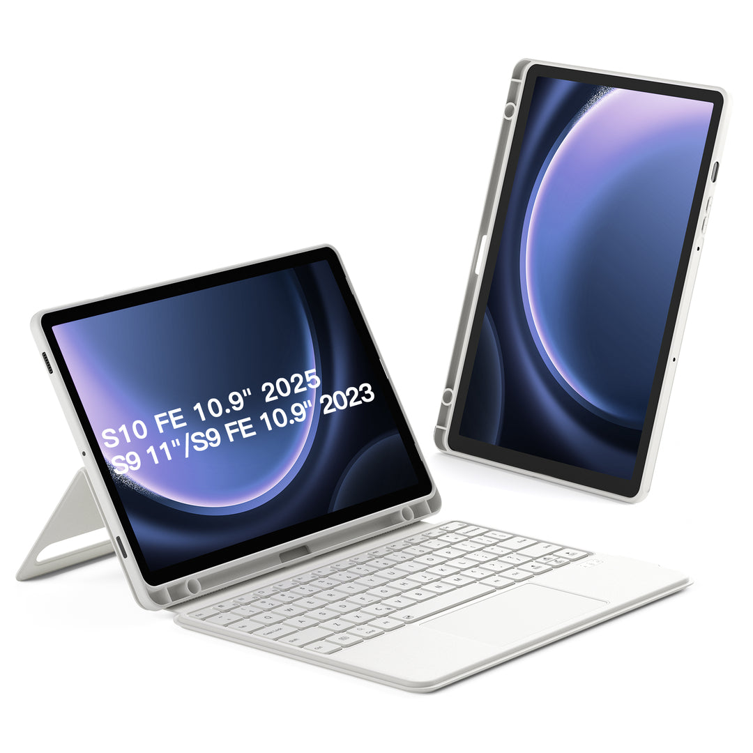 Magnetic Detachable Bluetooth Keyboard for Samsung Galaxy Tab S10 Lite/S10 FE/S9 FE 10.9"/S9 11",  N0064