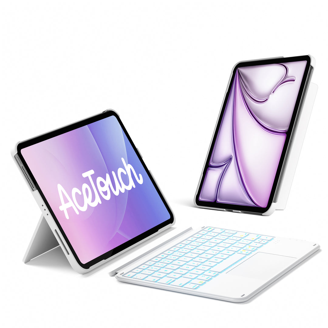 inateck Inateck Case with Keyboard,for iPad 10th/11th Gen(2025 A16),Air 11" M3/M2,Air 6/5/4th,Pro 11 4/3/2/1th,Ultralight Detach