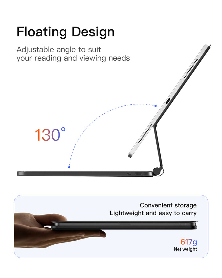 inateck Inateck NeoMagic Magnetic Keyboard Case for iPad 10th Generation 10.9 inch/11th Generation 2025 A16 11 inch, KB09119-10