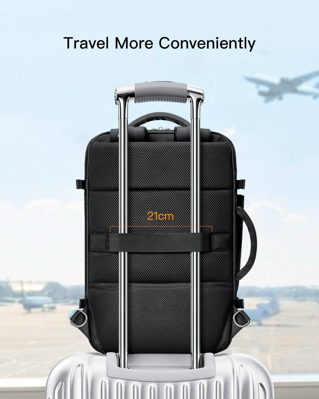 Inateck 40L 17 Inch Carry On Travel Backpack BP03001, Black