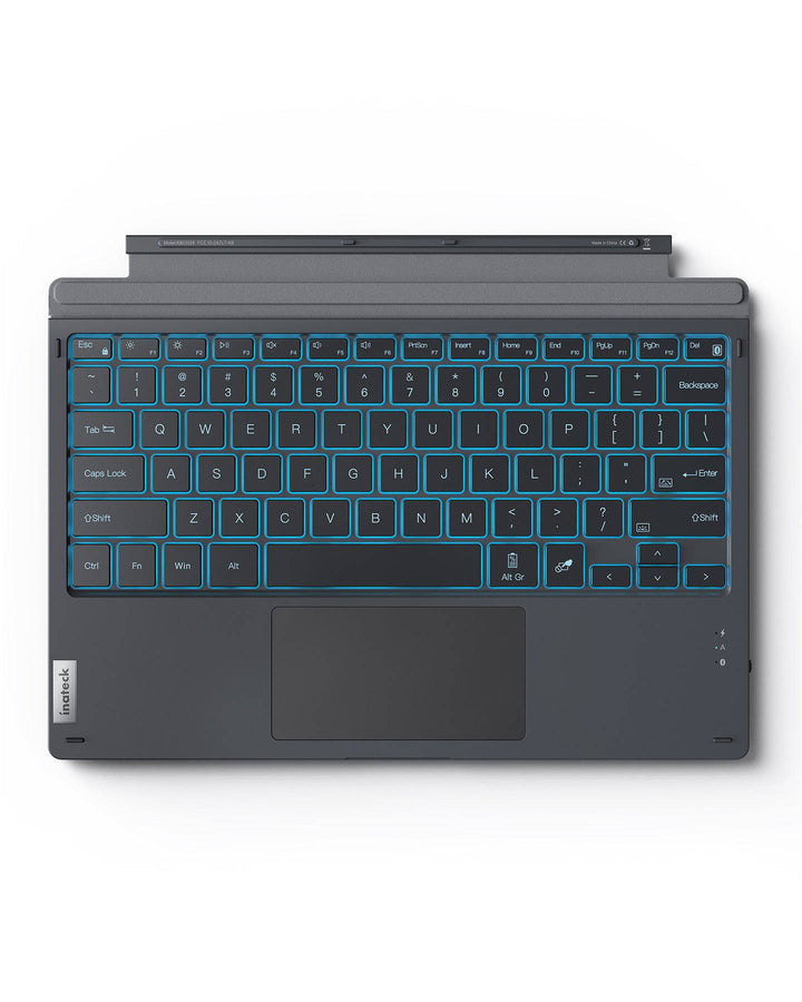 Inateck Bluetooth® 5.0 Keyboard Cover for Surface Pro 7/7+/6/5/4, KB02026 Gray
