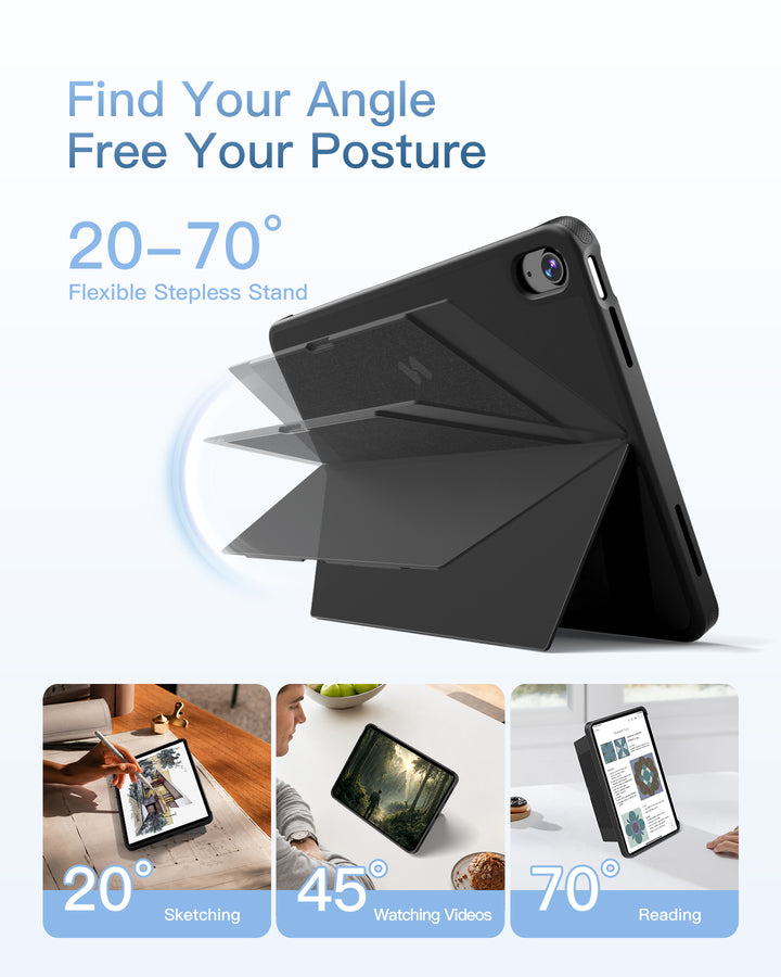 inateck Inatek Detachable Keyboard Case for iPad A16 11th Gen 2025 11 inch, iPad 10th Gen 2022 10.9 inch, AceTouch Pro, QWERTY, 