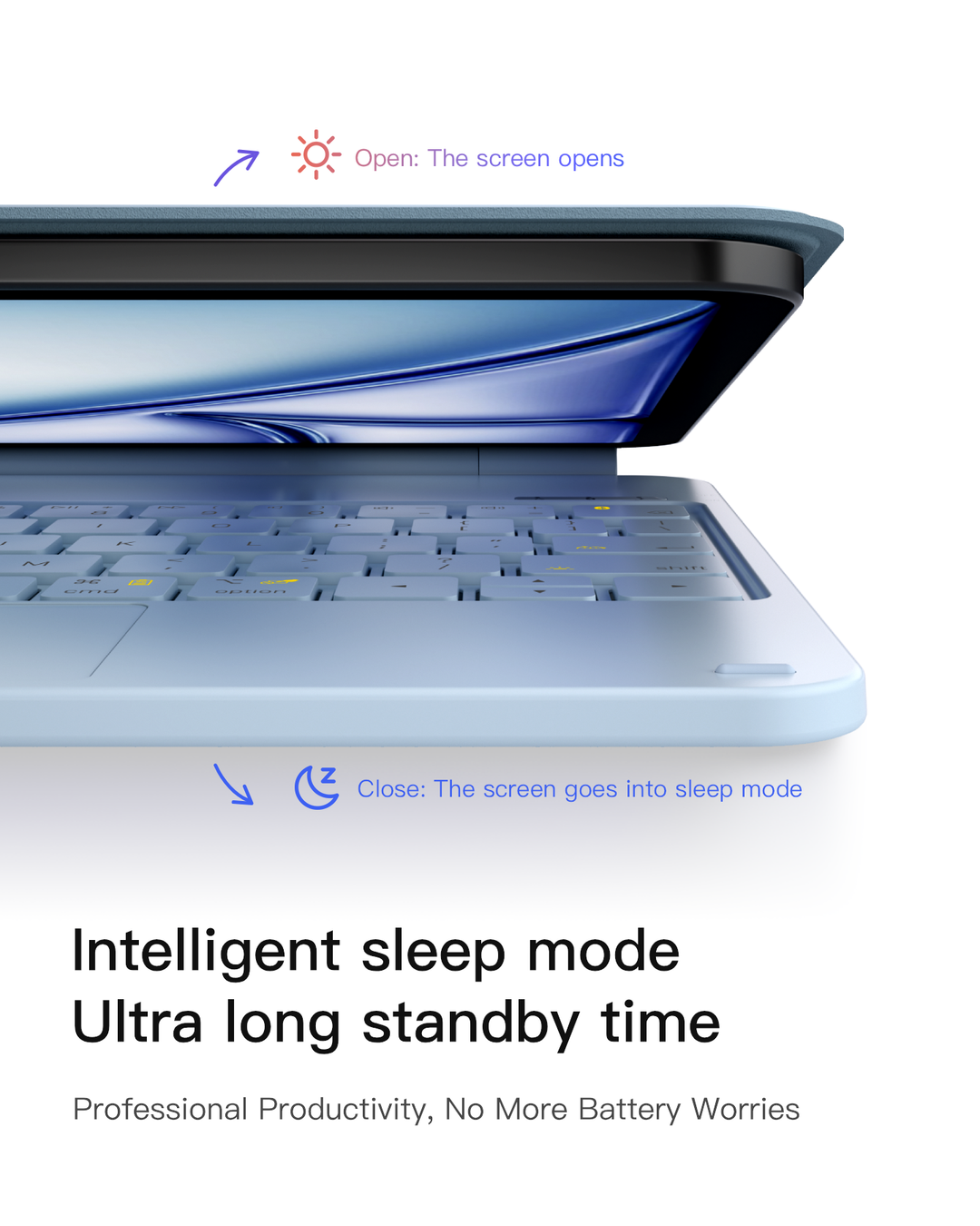 inateck Inateck NeoMagic Magnetic Keyboard Case for iPad 10th Generation 10.9 inch/11th Generation 2025 A16 11 inch, KB09119-10
