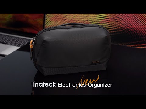 Multipurpose Electronics Organizer with 180° Open, AB03007_black